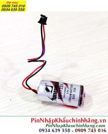 Sunmoon ER17335 (Zắc DF1.35) _Pin nuôi nguồn PLC Sunmoon ER17335 lithium 3.6v 2/3A 2100mAh